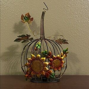 Autumn Sunflower Metal Art Sculpture